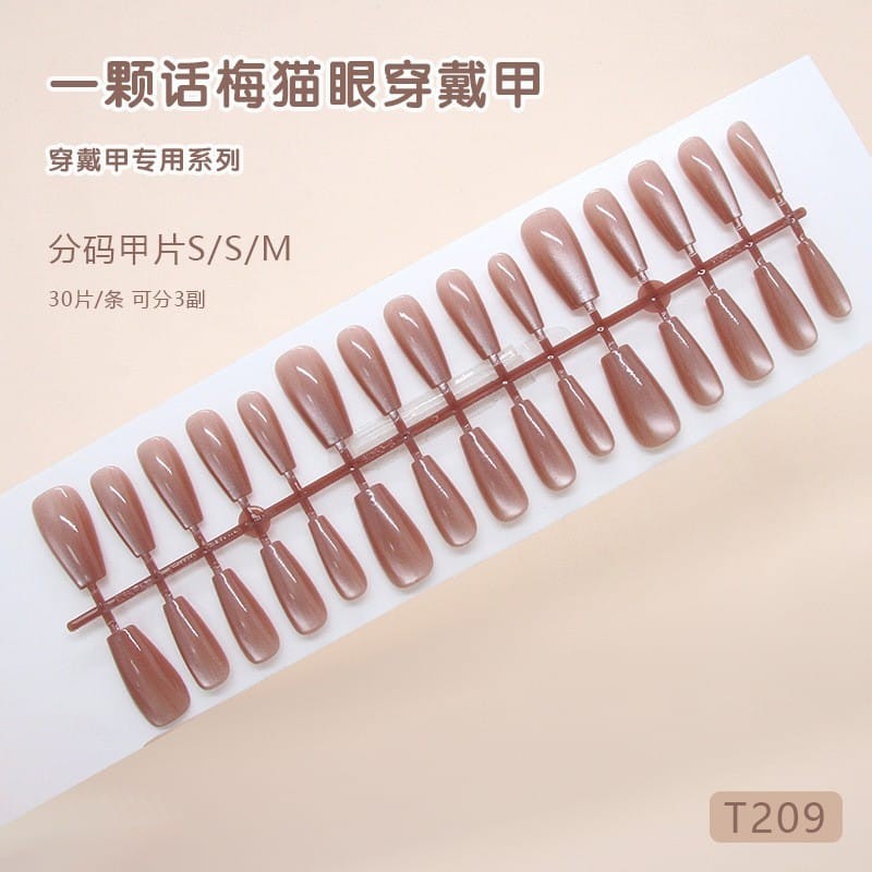 T209- Artificial Press On Fake Nails 30pcs